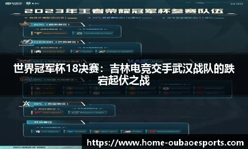 世界冠军杯18决赛：吉林电竞交手武汉战队的跌宕起伏之战